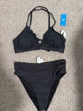 Cupshe high waisted black swimsuit